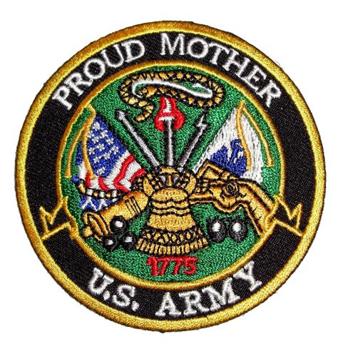 Patriotic Proud Mother Us Army Embroidered Biker Patch Quality Biker