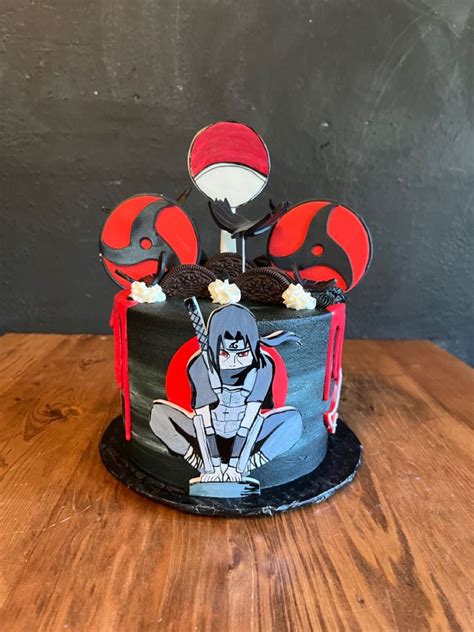 Naruto Itachi Uchiha Birthday Cake In 2022 Itachi Uchiha Birthday