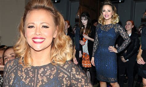 Kimberley Walsh Stuns In Bodycon Lace Dress On Sweet Charity Opening Night
