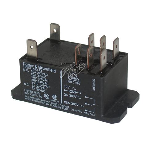 T92 Relay Dpdt 12 Volt Dc Coil 20 Amp Rated The Spa Works