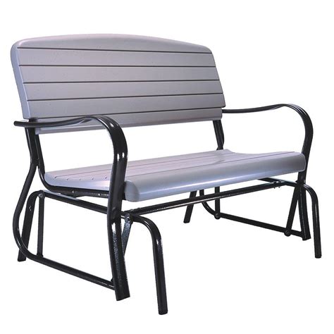 Lifetime Outdoor Patio Glider Bench 2871 The Home Depot