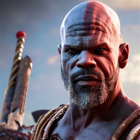 Djimon Hounsou As Kratos K Cinematic Unreal Engine Stable Diffusion OpenArt