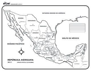 Mapa De La Republica Mexicana Division Politica Sin Nombres Mapa República Mexicana con
