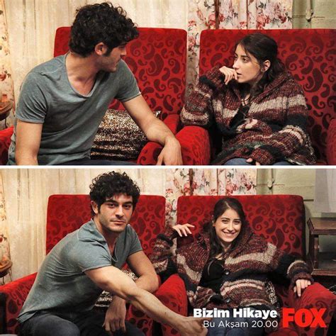 Burak Deniz And Hazal Kaya Behind The Scenes Bizimhikaye Almond Eye