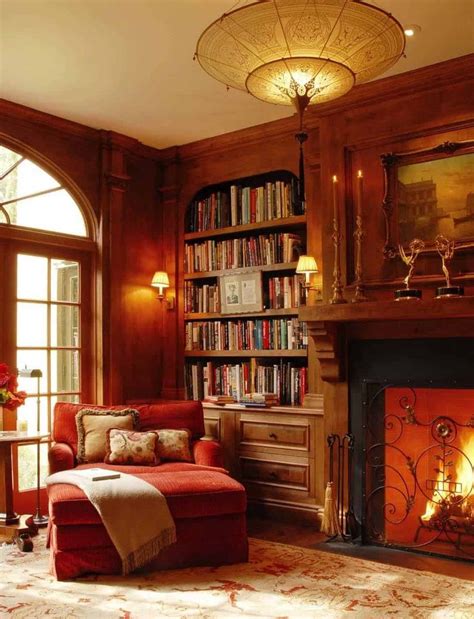 44 Ultra Cozy Fireplaces For Winter Hibernation Home Library Home