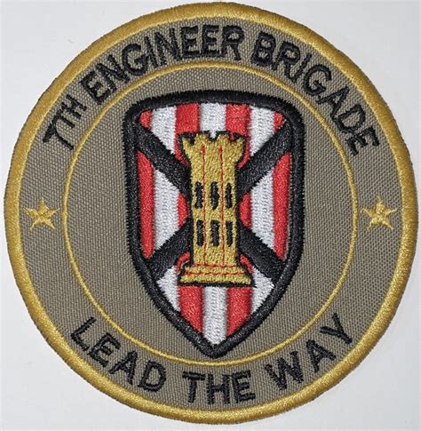 Us Army 7th Engineer Brigade Lead The Way Patch Decal Patch Co