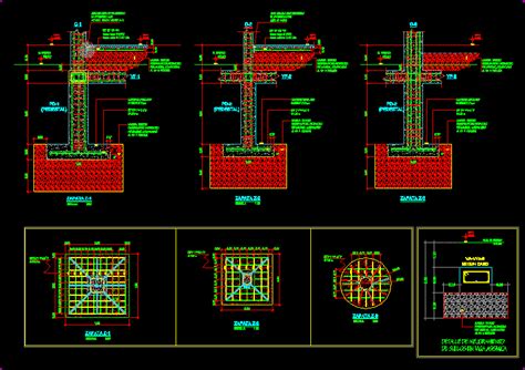 Planos De Zapatas Cimentacion En Dwg Autocad Estructuras Images Porn