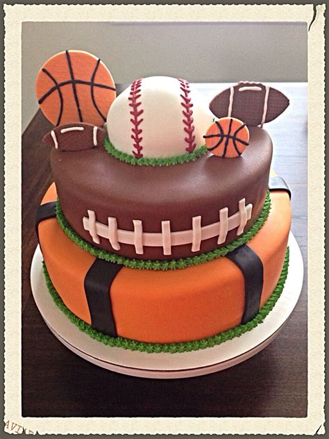 Sports Cake Sports Birthday Cakes Sports Themed Birthday Party