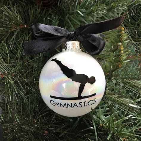 Personalized Mens Gymnastics Christmas Ornament