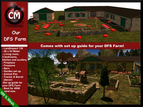 Second Life Marketplace Cm Creations Our Dfs Farm Comes With