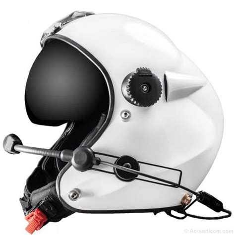 Helicopter Helmet 2000 Hl Acousticom Corp Half Jet With Face Shield