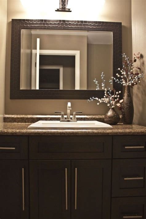Discover the best small bathroom designs that will brighten up 2. Brown Bathroom Ideas | Brown bathroom decor, Dark brown ...