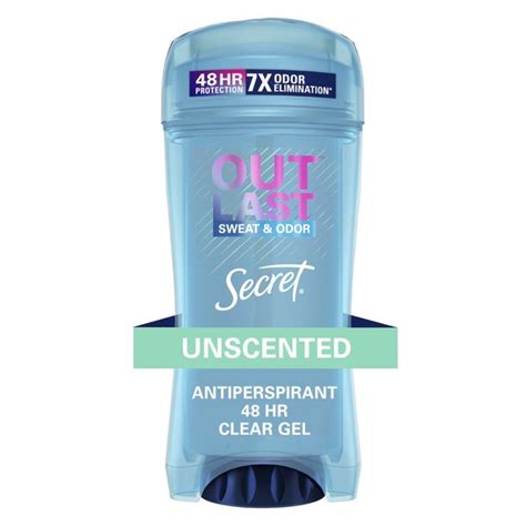 Secret Outlast Clear Gel Antiperspirant Deodorant For Women Unscented