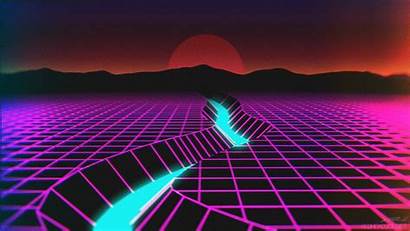 Synthwave Retro Wave Neon 80 Wireframe General