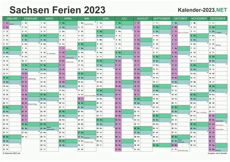 Ferien Sachsen 2023 Ferienkalender And Übersicht