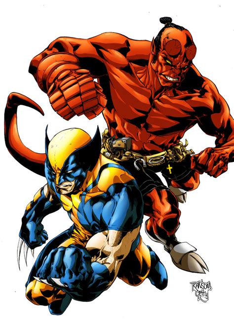 Hellboy And Wolverine Colours By Creation Matrix On Deviantart