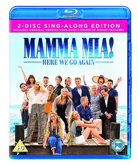 Mamma Mia Here We Go Again Blu Ray Dvd Bonus Disc Digital