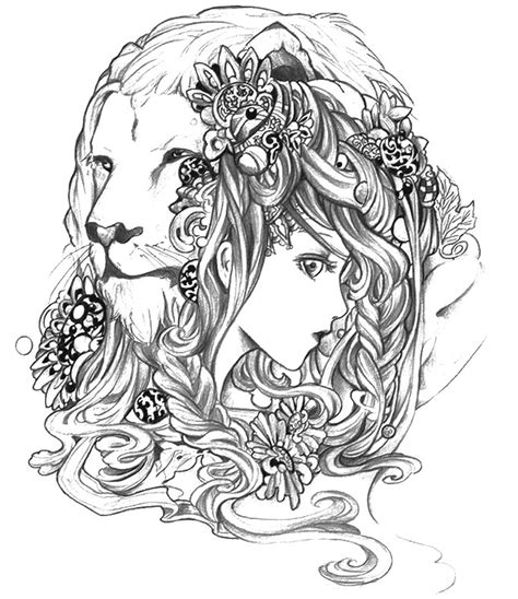 Others build their personal lives only as astrologers advise. Art Therapy coloring page Astrology : Leo 5