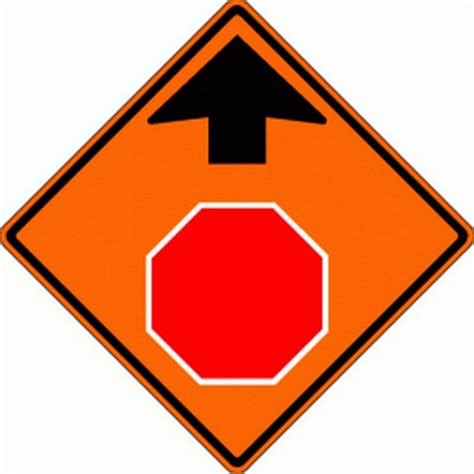48″ Stop Ahead Symbol Sign National Capital Industries