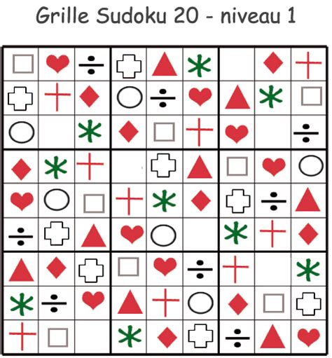 Dans cette zone, vous trouverez des grilles de sudoku pour enfant de 4x4 cases. Imprimer le sudoku 20 pour les enfants de maternelle