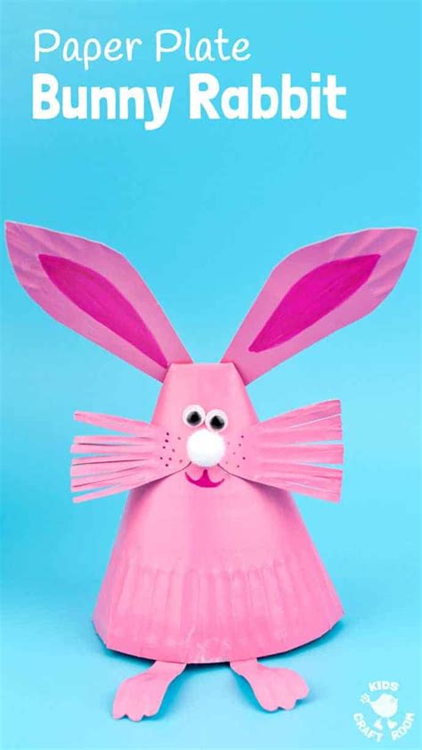 Adorable Paper Plate Rabbit Craft Kids Craft Room