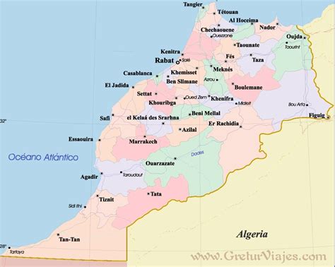 Marruecos Mapa Satélite