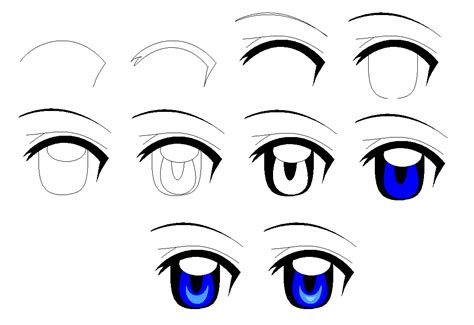 How To Draw Anime Eyes Step By Step Female