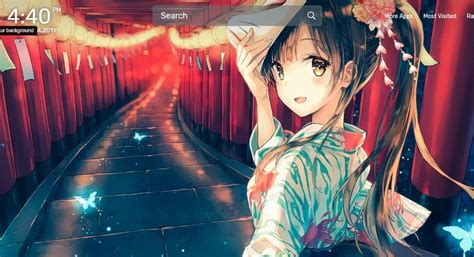 Anime Girl Wallpapers Hd Chrome New Tab Theme Extension Chrome