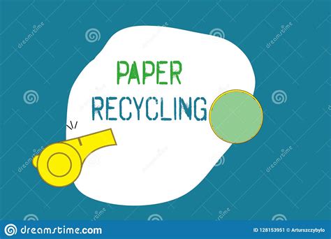 Word Writing Text Paper Recycling Business Concept For Using The Waste