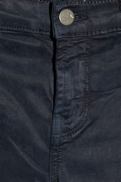 J Brand 485 Luxe Sateen Mid Rise Skinny Jeans NET A PORTER COM