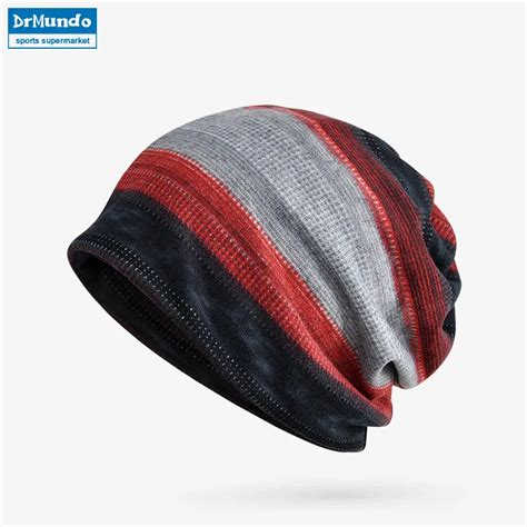Turban Hat Beanie Hats Winter Dual Use Caps Men French Velvet Outdoor