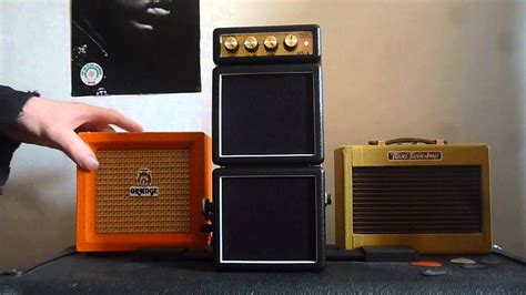 It may include image or something else. Mini Amp Shoot Out - Fender Vs Orange Vs Marshall - YouTube
