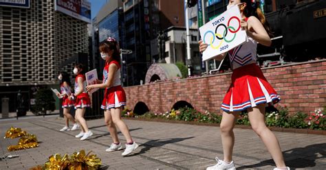 Fight Japan Cheerleaders Root For Athletes As Games Set To Open