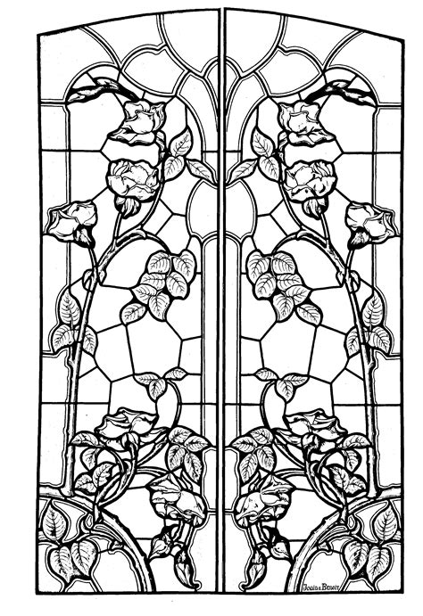 33 Stained Glass Coloring Books For Adults Zsksydny Coloring Pages