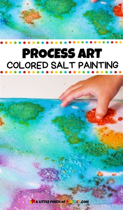 Process Art Colored Salt Painting For Kids A Little Pinch Of Perfect