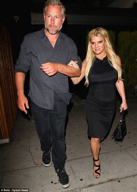 Jessica Simpson Flaunts Her Curves With Husband Eric Johnson At The