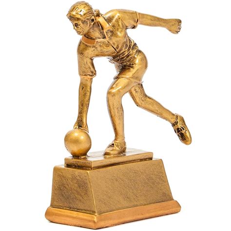 Personalized Girl Copper Bowling Trophy 35 X 14 X 44 For Bowling