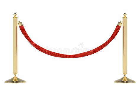 Red Carpet With Red Ropes Stock Illustration Illustration Of Business