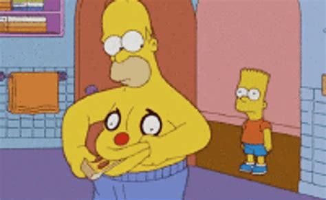Sad Face Tummy Homer Simpson 