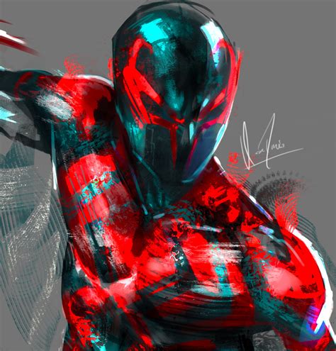 Spider Man 2099 With Toxin Symbiote By Rose Davies Rspiderman