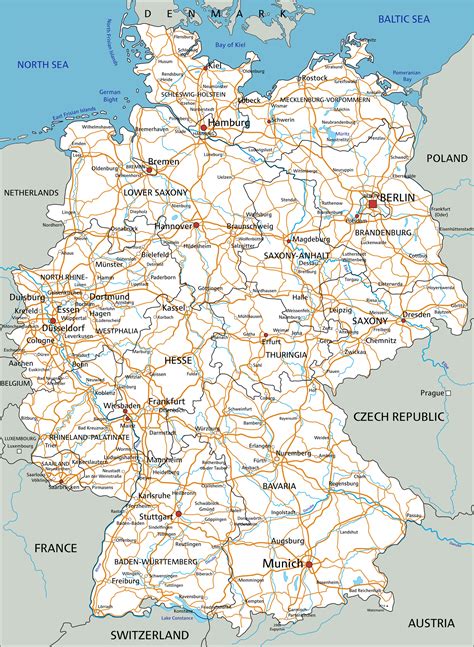 Driving Map Of Germany | Zip Code Map