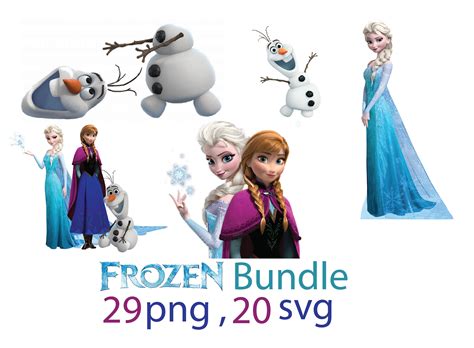 Frozen Svg Bundle Elsa Svg Olaf Svg Frozen Clipart Frozen Images And
