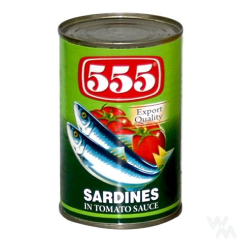 555 Sardines Canned Regular 3els Supermarket