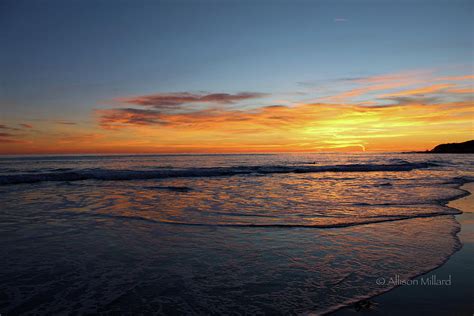 Santa Cruz Sunset Photograph By Allison Millard