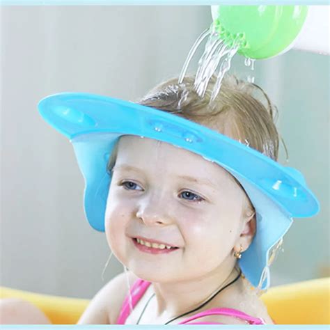 New Head Round Shape Baby Bath Caps Shampoo Children Bathing For Kids