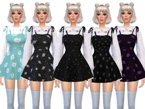 Kawaii Dress With Blouse By Wickedkittie At Tsr Sims 4 Updates