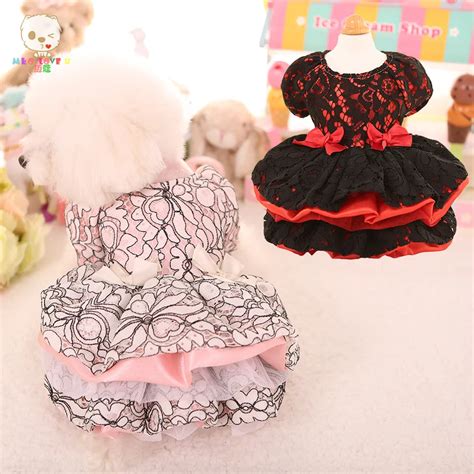 Buy Lovely Floral Lace Pet Dress Vestidos For Small