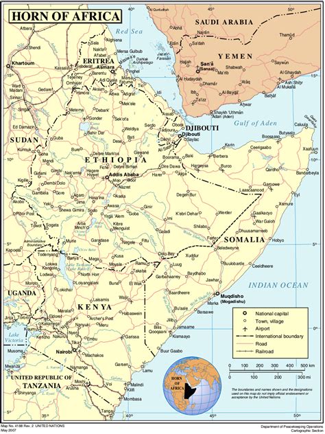 Map Of Africa Horn Of Africa Online Maps And