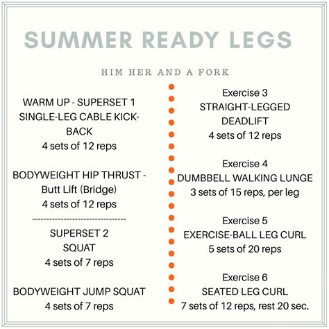 Working On Your Summer Body Then This Is The Perfect Leg Workout To