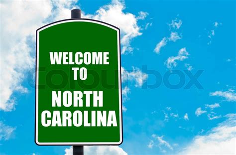 Welcome To North Carolina Stock Image Colourbox